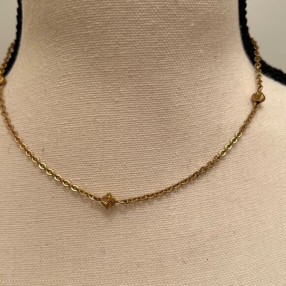 Monet 16” faux gold necklace. - Picture 2 of 5